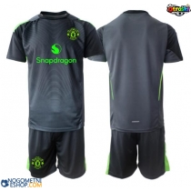 Otroški Nogometni dresi Manchester United Vratar Gostujoči 2025-26 Kratek Rokav (+ Kratke hlače)